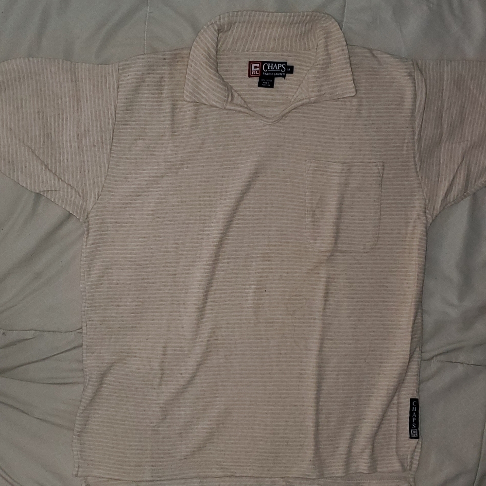 Vintage tan relaxed polo